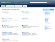 Tablet Screenshot of amecameca.ciudadanuncios.com.mx