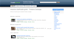 Desktop Screenshot of fronteracomalapa.ciudadanuncios.com.mx