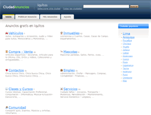 Tablet Screenshot of iquitos.ciudadanuncios.pe