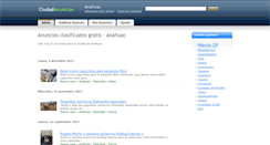 Desktop Screenshot of anahuac.ciudadanuncios.com.mx