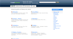 Desktop Screenshot of oaxacadejuarez.ciudadanuncios.com.mx