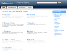 Tablet Screenshot of cadereytajimenez.ciudadanuncios.com.mx