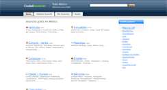 Desktop Screenshot of ciudadanuncios.com.mx
