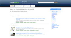 Desktop Screenshot of mezquital.ciudadanuncios.com.mx