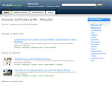 Tablet Screenshot of mezquital.ciudadanuncios.com.mx