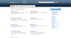 Desktop Screenshot of morelia.ciudadanuncios.com.mx