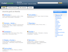 Tablet Screenshot of morelia.ciudadanuncios.com.mx