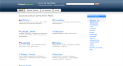 Desktop Screenshot of cerrodesanpedro.ciudadanuncios.com.mx