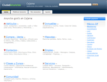 Tablet Screenshot of cajeme.ciudadanuncios.com.mx