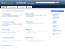 Tablet Screenshot of nezahualcoyotl.ciudadanuncios.com.mx