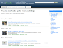 Tablet Screenshot of fronterahidalgo.ciudadanuncios.com.mx