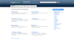 Desktop Screenshot of chapultepec.ciudadanuncios.com.mx