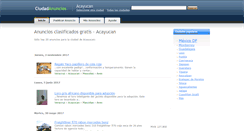 Desktop Screenshot of acayucan.ciudadanuncios.com.mx