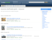 Tablet Screenshot of acayucan.ciudadanuncios.com.mx