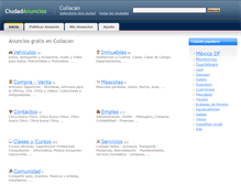 Tablet Screenshot of culiacan.ciudadanuncios.com.mx