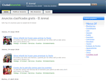 Tablet Screenshot of elarenal.ciudadanuncios.com.mx