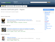 Tablet Screenshot of nogales.ciudadanuncios.com.mx