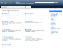 Tablet Screenshot of apizaco.ciudadanuncios.com.mx