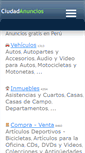 Mobile Screenshot of ciudadanuncios.pe