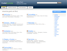 Tablet Screenshot of ciudadanuncios.pe