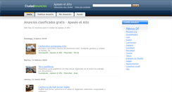 Desktop Screenshot of apaseoelalto.ciudadanuncios.com.mx
