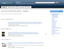 Tablet Screenshot of ajalpan.ciudadanuncios.com.mx