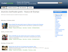 Tablet Screenshot of huascadeocampo.ciudadanuncios.com.mx