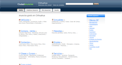 Desktop Screenshot of chihuahua.ciudadanuncios.com.mx