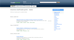 Desktop Screenshot of abala.ciudadanuncios.com.mx