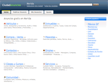 Tablet Screenshot of merida.ciudadanuncios.com.mx