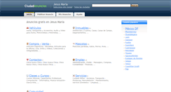 Desktop Screenshot of jesusmaria.ciudadanuncios.com.mx
