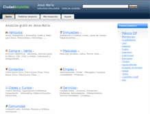 Tablet Screenshot of jesusmaria.ciudadanuncios.com.mx
