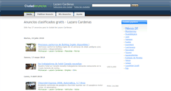 Desktop Screenshot of lazarocardenas.ciudadanuncios.com.mx