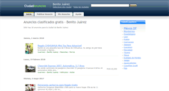 Desktop Screenshot of benitojuarez.ciudadanuncios.com.mx