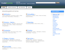 Tablet Screenshot of lerma.ciudadanuncios.com.mx