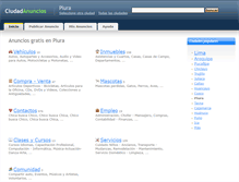 Tablet Screenshot of piura.ciudadanuncios.pe