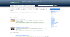 Desktop Screenshot of heroicaciudaddehuajuapandeleon.ciudadanuncios.com.mx