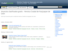 Tablet Screenshot of heroicaciudaddehuajuapandeleon.ciudadanuncios.com.mx