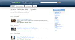 Desktop Screenshot of magdalena.ciudadanuncios.com.mx