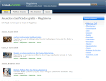 Tablet Screenshot of magdalena.ciudadanuncios.com.mx