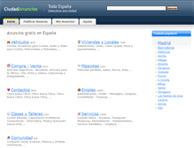 Tablet Screenshot of ciudadanuncios.es