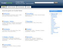 Tablet Screenshot of ciudadvalles.ciudadanuncios.com.mx