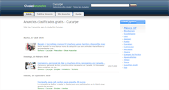 Desktop Screenshot of cucurpe.ciudadanuncios.com.mx