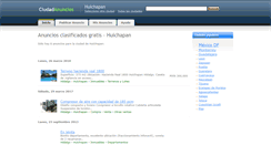 Desktop Screenshot of huichapan.ciudadanuncios.com.mx