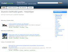 Tablet Screenshot of hueyotlipan.ciudadanuncios.com.mx