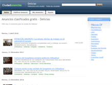 Tablet Screenshot of delicias.ciudadanuncios.com.mx